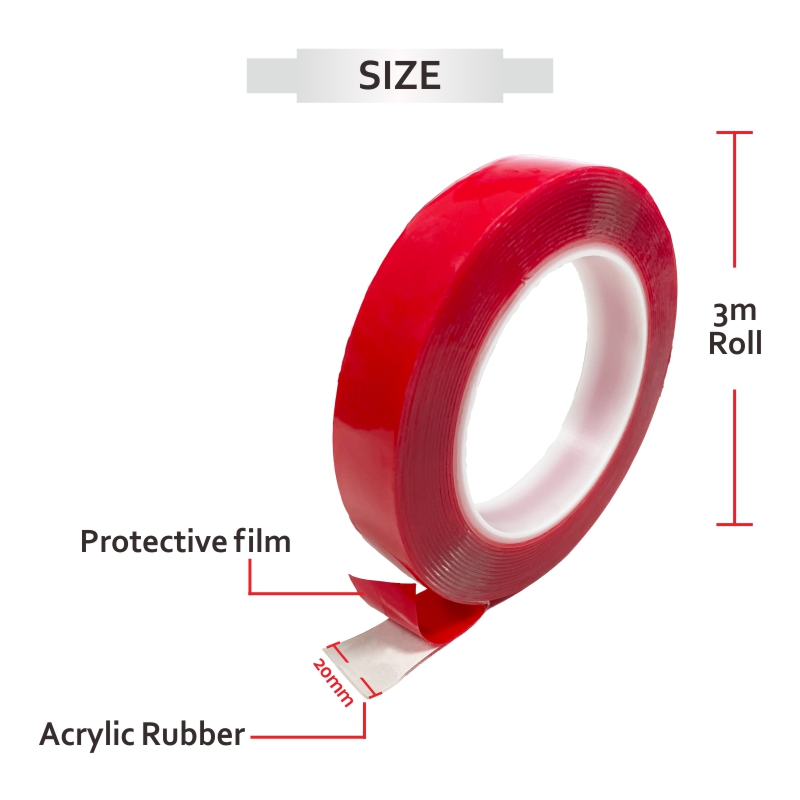 reusable strong acrylic foam tape