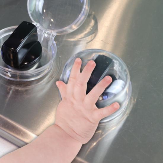 Детский защитный чехол для ручки газовой плиты, кухонные аксессуары, прозрачная защита ручки плиты
