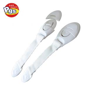 Multi function white color factory direct sales ABS nylon safety lock for drawer