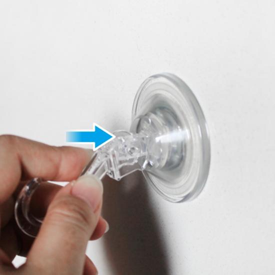 Reusable Transparent Plastic Suction Hook