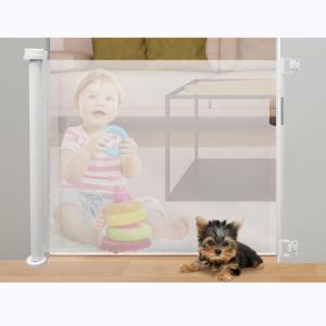 One Hand Use Child Proof Retractable Mesh Baby Gate