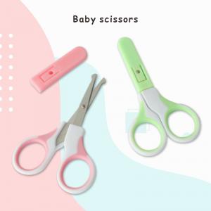 Hot selling safety professional plastic cover baby nail scissors