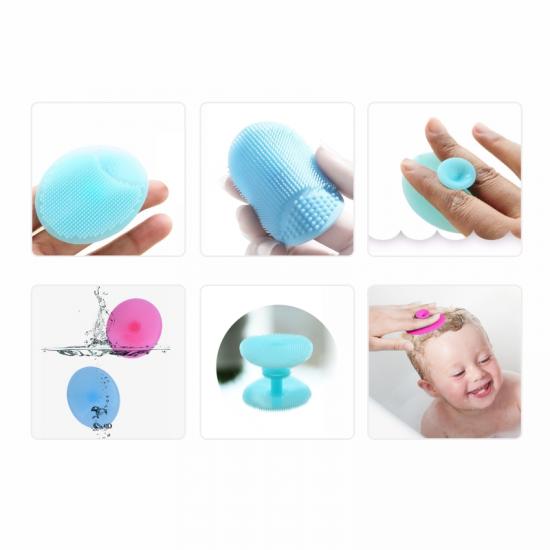 Face clean silicone baby shampoo bath brush