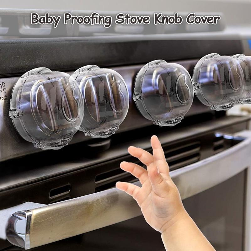 Kitchen transparent baby gas stove switch cover