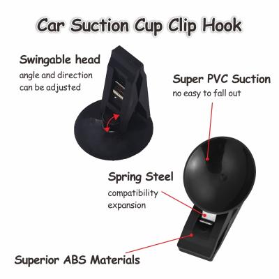 Car plastic hanging glass window suction clip hooks