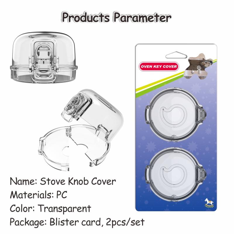 baby proofing tranparent common oven stove knob cover for kitchen