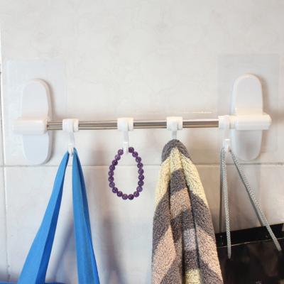 bathroom sticky stainless steel hanging towel hook