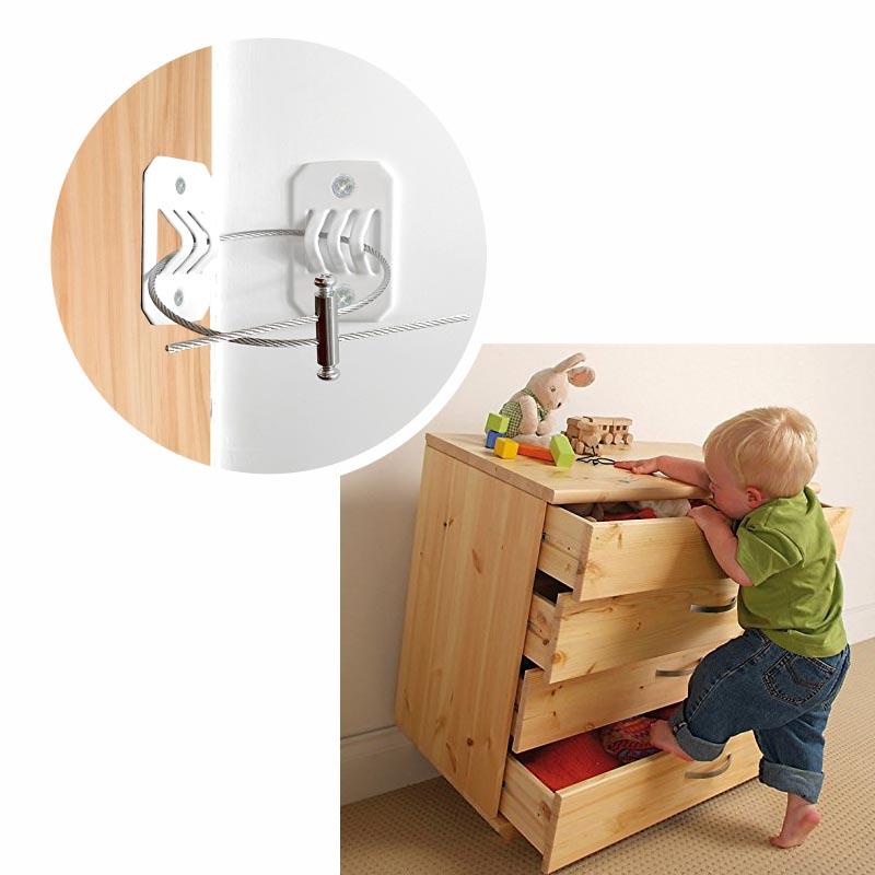 Baby Proofing Steel Anti Tip Furniture Anchors